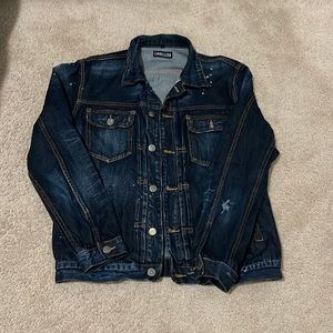 💯 Authentic  “Embellish” Denim Jacket 🧥 Men XL